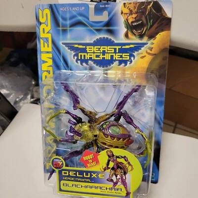 Hasbro Transformers Beast Machines Deluxe Maximal Blackarachnia Spider 1999 New - Image 1 of 4