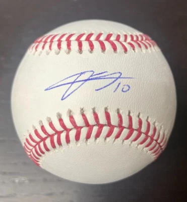 YULI GURRIEL ASTROS SIGNED AUTOGRAPHED OML BASEBALL BALL JSA WITNESS #WA102329 - Image 1 of 2
