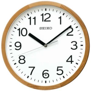 Reloj de Pared SEIKO KX249B Analógico Marco de Madera 11.8 pulgadas Mercancía Oficial de JPN Nuevo - Imagen 1 de 5