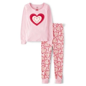 GIRLS Heart Long sleeve two piece pajamas by Gymboree size 10 - Picture 1 of 1