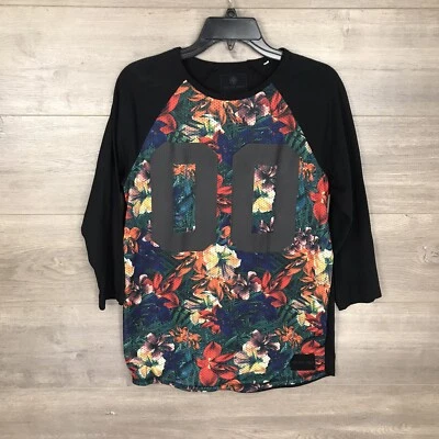 Jersey On The Byas Para Hombre Talla Pequeña Estampado Floral Manga 3/4 Foto 1 de 4