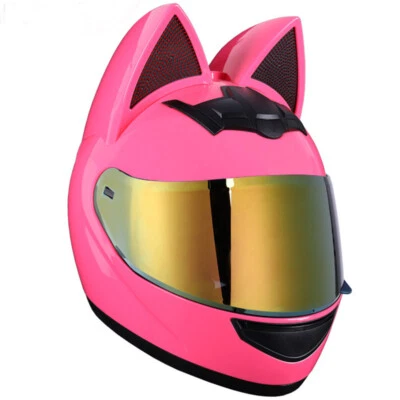 Bluetooth Motorcycle Helmets Motorbike Bow Crash Scooter Full Face Helmet DOT - Image 1 of 4