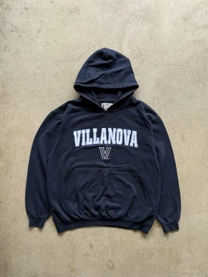 Sudadera con Capucha Y2K Retro Villanova University Boxy Desteñida por el Sol Medallón Foto 1 de 4