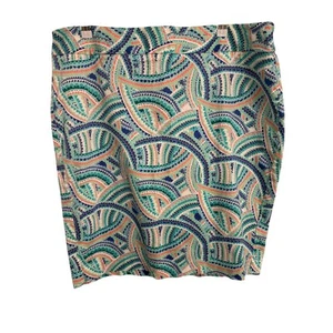Lane Bryant Women's 20 Stretch Pencil Skirt Colorful Spring Summer Slimming Mini - Picture 1 of 7
