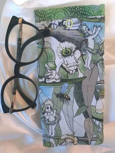 Australian Gumnut Bees Glasses Case Fabric Travel Pouch Handmade Quilted  - Bild 1 von 4