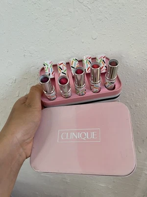 CLINIQUE CANDY STORE 5 PIECE Long Last Lipstick GIFT SET IN GIFT NIB(bad Box) - Image 1 of 4