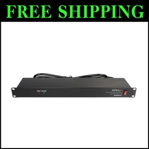 8-Outlet Horizontal Rack Mount PDU with Circuit Breaker and LED Indicators - Picture 1 of 10