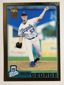 2001 Topps negociado oro #T166 Chris George - Imagen 1 de 2