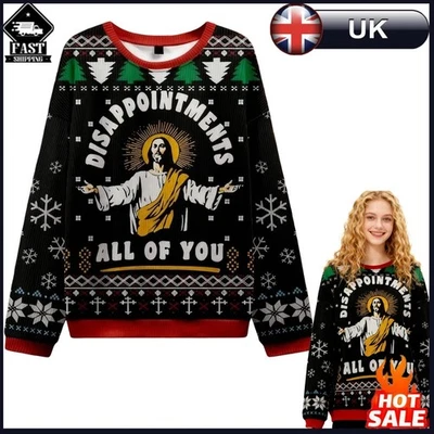 Disappointments All of You Funny Jesus Ugly  Christmas Sweatshirt,Ugly Xmas Tops - Image 1 of 4