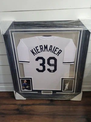 Camiseta deportiva enmarcada autografiada/firmada Kevin KIERMAIER 35x39 Tampa Bay blanca certificado de autenticidad PSA Foto 1 de 4