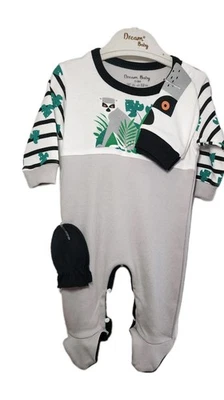 Baby Sleep 'N Plays Overall Rompwr Juego de 3 Piezas Talla 0-3 Meses (52cm) Foto 1 de 4