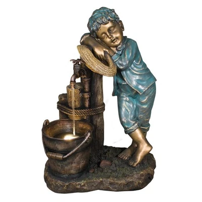 Zimmerbrunnen LED, Springbrunnen, Wasserspiel, Wasserfall Brunnen, Dekobrunnen - Bild 1 von 4