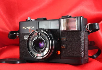 [Exc+5] KONICA C35 EF Point & Shoot 35mm Film Camera tested 38mm f2.8 from Japan - Image 1 of 4