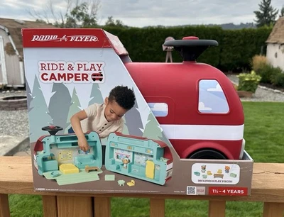 Radio Flyer Ride & Play Camper Juego Paseo Coche de Juguete Rojo NUEVO Foto 1 de 4