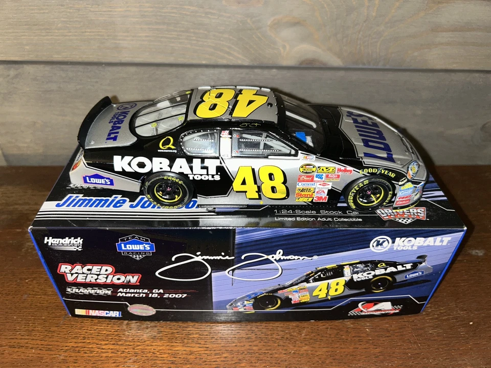 ACTION NASCAR 1/24 ДЖИММИ ДЖОНСОН #48 КОБАЛЬТОВЫЕ ИНСТРУМЕНТЫ ATLANTA WIN 1/1537 MONTE CARLO - Изображение 1 из 3