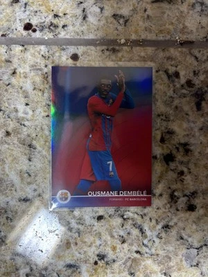 2021-22 Topps FC Barcelona Team Set OUSMANE DEMBELE /5 Red Refractor #4 - Image 1 of 2