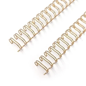 1' - 25.4mm GOLD Binsing Wire 2:1 Pitch - 23 Loops (Box 50), AWGD16BOX50 - Picture 1 of 1
