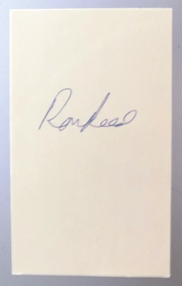 Ron Reed Hand-Signed Index Card - Image 1 of 1