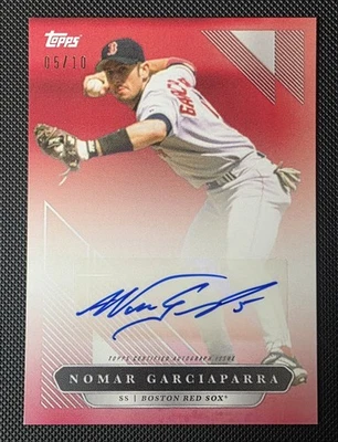 Topps X Derek Jeter 2021 - Nomar Garciaparra #24-A autógrafos rojos/10 Foto 1 de 2
