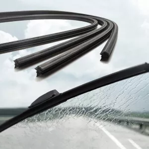 2PCS 26'' Insert Frameless Rubber Car Wiper Blade Refill Strips Windscreen 6mm - Picture 1 of 19