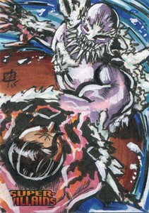 DC Comics Super-Villains Sketch Card by Jon Rademacher of Doomsday