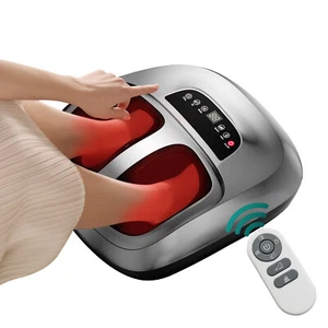 Shiatsu Foot Massager Machine W/ Heat Vibrate Deep Kneading for Plantar Fasciiti - Picture 1 of 15