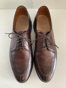 Allen Edmonds Men's Delray Leather Dress Shoes Split Toe Oxfords Lace-Up 9D EUC - Picture 1 of 16