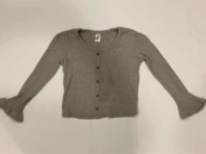 Shirt Girl's Size 6-7Long Sleeve Gray Carter's Casual Blouse - Picture 1 of 6