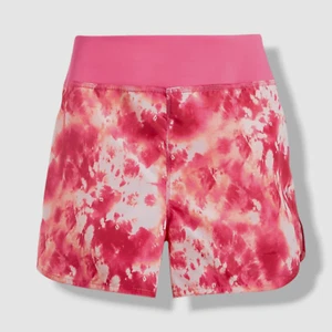 ID Ideology Kids Girl's Pink Tie-Dye Elastic Waist Biker Shorts Size 6 - Picture 1 of 3