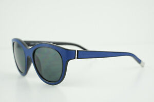 GIORGIO ARMANI AR8032-Q Black/Blue Leather 51-19 145 3N Sunglasses