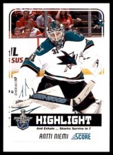 2011-12 Score Antti Niemi #496