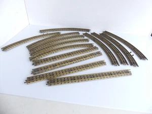 HORNBY DUBLO HO 10 RAILS COURBES + 4 RAILS DROITS - Imagen 1 de 5
