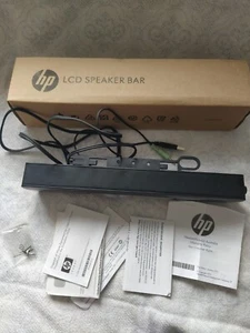 Enceinte son HP LCD SPEAKER BAR NQ576AA with box and accessories USED LIKE NEW - Photo 1/7