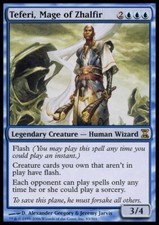 1x Teferi, Mage of Zhalfir Light Play, English Time Spiral MTG Magic
