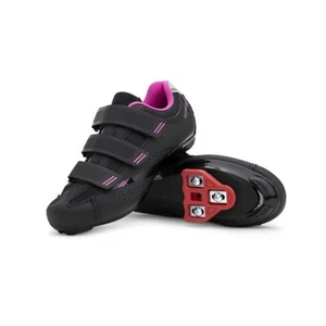 Tommaso Pista Women's Indoor Cycling Shoe Delta SPD BLACK PINK Size 7 US / 37 EU - Picture 1 of 7