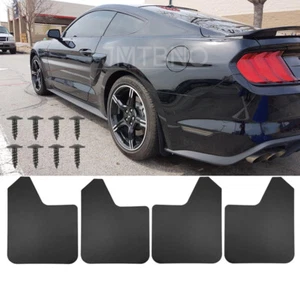 4PCS For Ford Mustang GT Mudguards Fender Mud Flaps Splash Guards Mudflaps - Picture 1 of 12