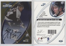 2002-03 ITG Be A Player Signature Series Gold Signatures Shane Willis #151 Auto