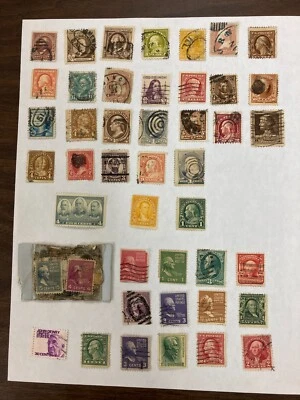  1861-1940, Famous People- 45 Loose Stamps Lot - Image 1 of 4
