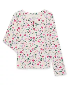 Wonder Nation Girls Long-Sleeve Henley T-Shirt Size L PLUS (10-12) NEW - Picture 1 of 4