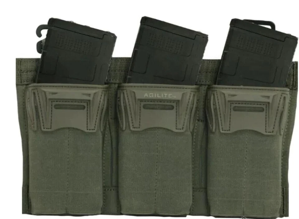 Agilite Pincer Placard Triple Magazine Mag Pouch Ranger Green