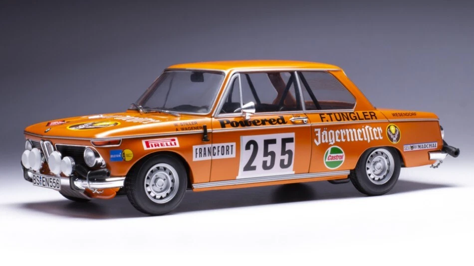 Ixo Model BMW 2002 N.255 RALLY MONTE CARLO 1973 STILLER-WAGENER 1:18 - Immagine 1 di 1