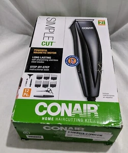 Conair Simple Cut Home Haircutting Kit 12 Piece. Safe Easy for the Entire Family - Picture 1 of 7