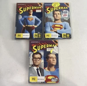 Adventures Of Superman DVD Season 1, 2, 3 & 4 1953 Region 4 George Reeves - Picture 1 of 6