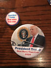 Lot of 2  Donald Trump for President Buttons "Now More Than Ever" (Nixon slogan)