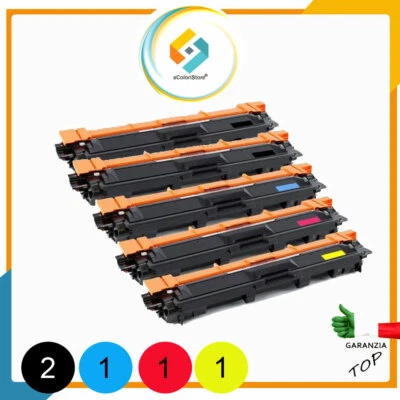 5 TONER PER BROTHER HL3150 HL3140 HL3170 MFC 9130 MFC9330CDW DCP9020 TN241 245