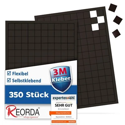 Magnetplättchen selbstklebend 350 Stück - Magnetstreifen - 3M Kleber ermöglic... - Bild 1 von 4