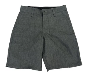 Volcom GRAY Flat Front Boys Knee Length Chino Size 23 Youth (10) - Picture 1 of 5
