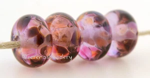 SENSE OF ROSE Fritte * Handarbeit Lampwork Glasperlen TANERES sra rosa flieder - Bild 1 von 6