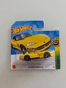 HOT WHEELS 2024 '92 DODGE VIPER RT/10, YELLOW COMBINE POSTAGE - Picture 1 of 2