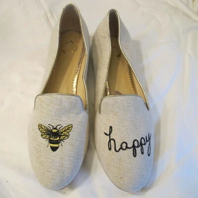 Zapatos planos C Wonder para mujer crema/dorado "Bee Happy". Talla 6. ¡NUEVOS CON ETIQUETAS lindos como pueden ser! Foto 1 de 4
